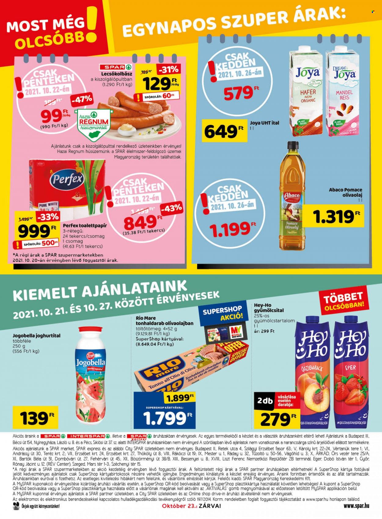 SPAR akciós újságok - 2021.10.21 - 2021.10.27. Oldal 36