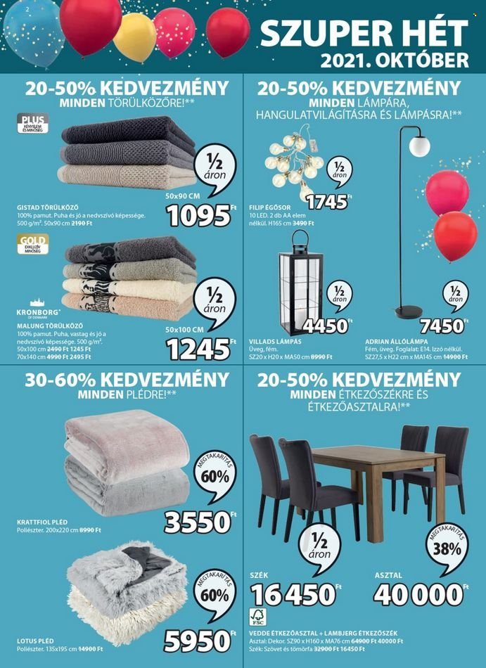 JYSK akciós újságok - 2021.10.21 - 2021.11.03. Oldal 2