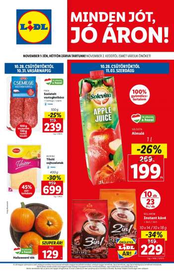 Újság Lidl - 2021.10.28 - 2021.11.03.