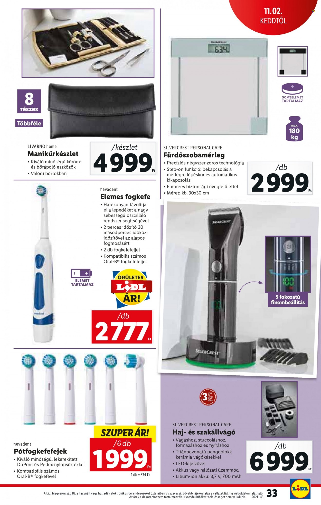 Lidl akciós újságok - 2021.10.28 - 2021.11.03. Oldal 33