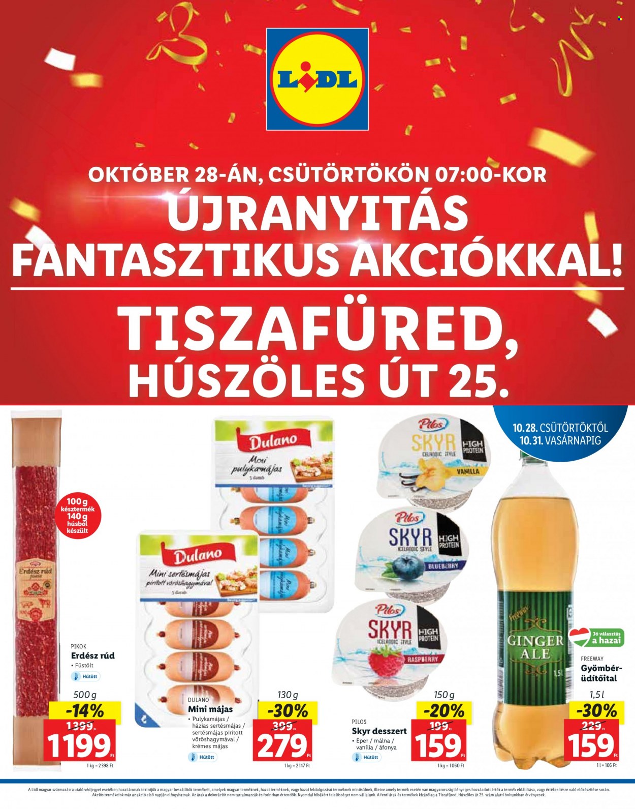 Lidl akciós újságok - 2021.10.28 - 2021.10.31. Oldal 1