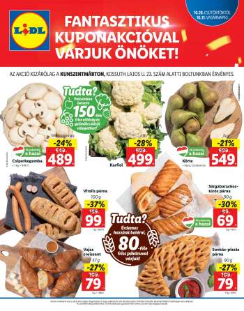 Újság Lidl - 2021.10.28 - 2021.10.31.