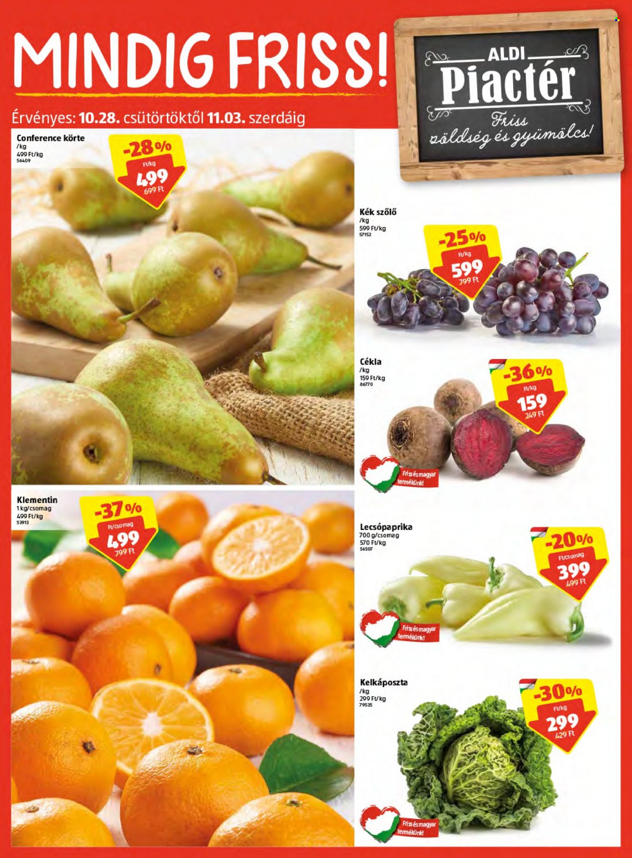 Aldi akciós újságok - 2021.10.28 - 2021.11.03. Oldal 2