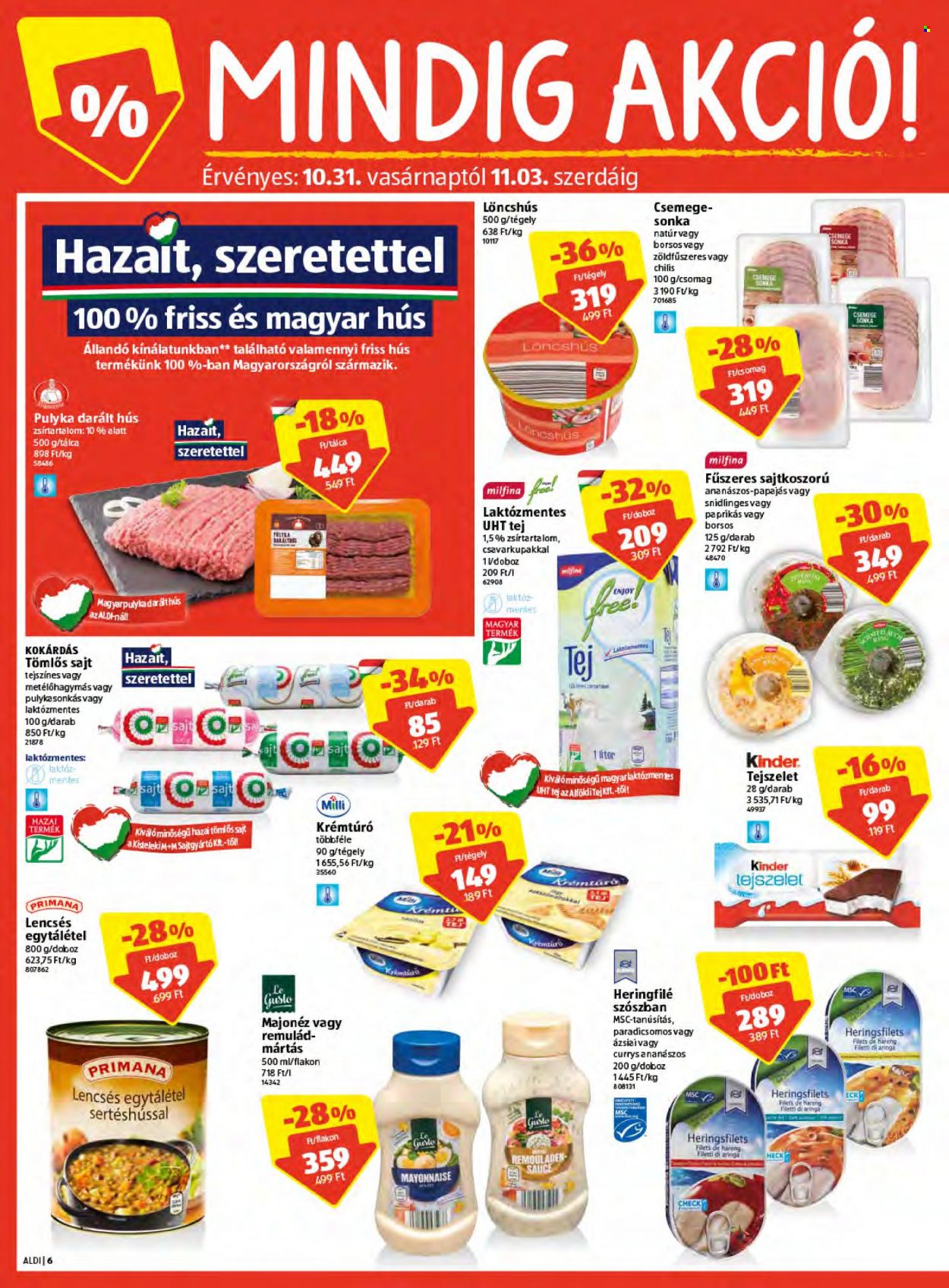 Aldi akciós újságok - 2021.10.28 - 2021.11.03. Oldal 6