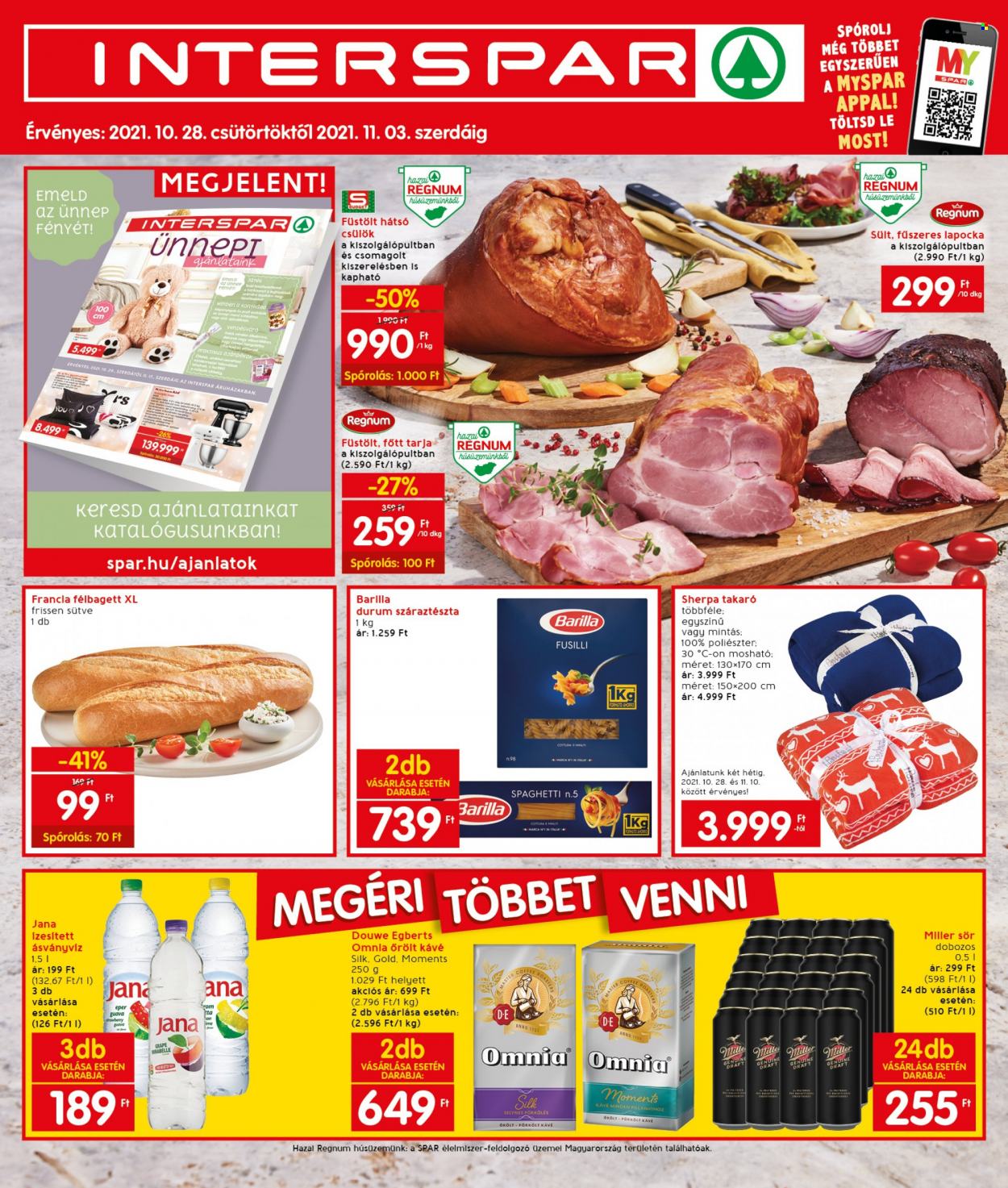 INTERSPAR akciós újságok - 2021.10.28 - 2021.11.03. Oldal 1
