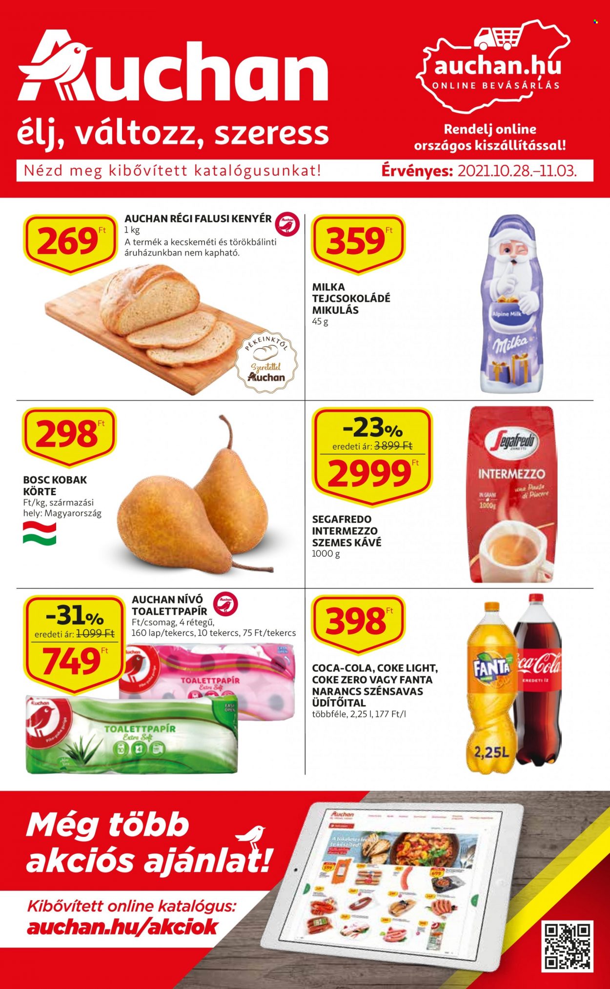 Auchan akciós újságok - 2021.10.28 - 2021.11.03. Oldal 1