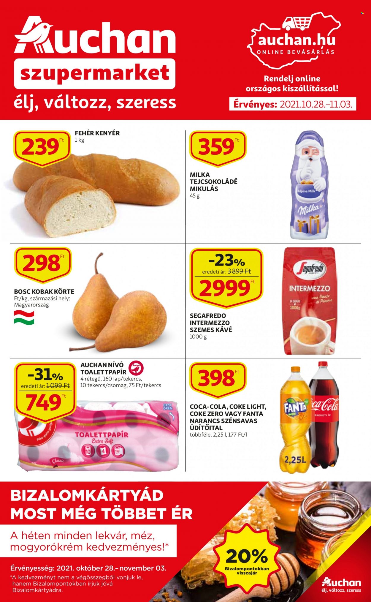Auchan akciós újságok - 2021.10.28 - 2021.11.03. Oldal 1