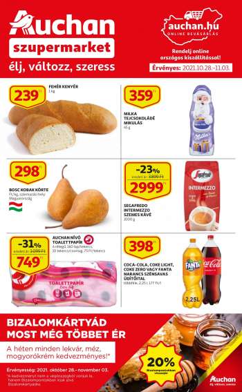 Újság Auchan - 2021.10.28 - 2021.11.03.