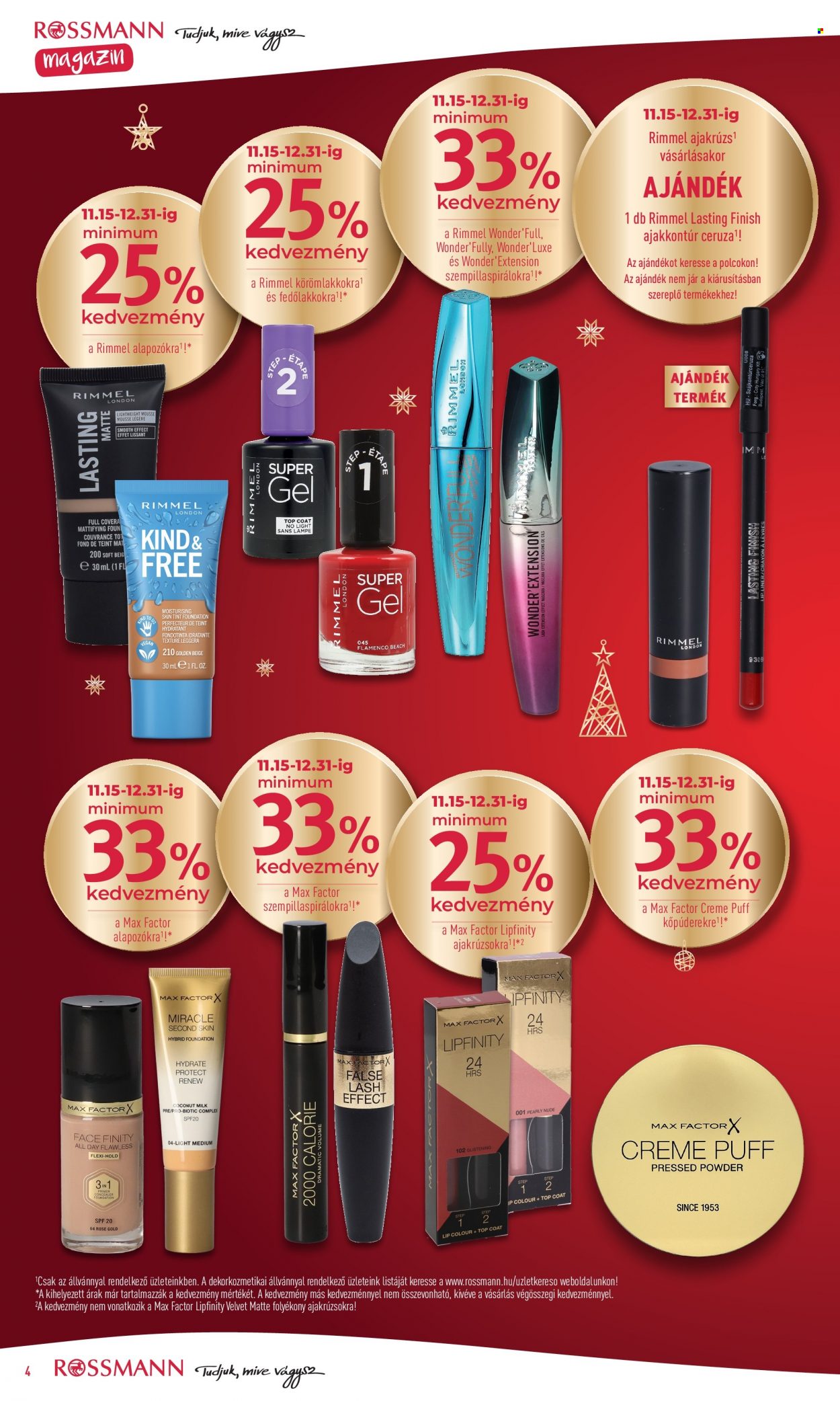 Rossmann akciós újságok - 2021.11.01 - 2021.12.31. Oldal 4