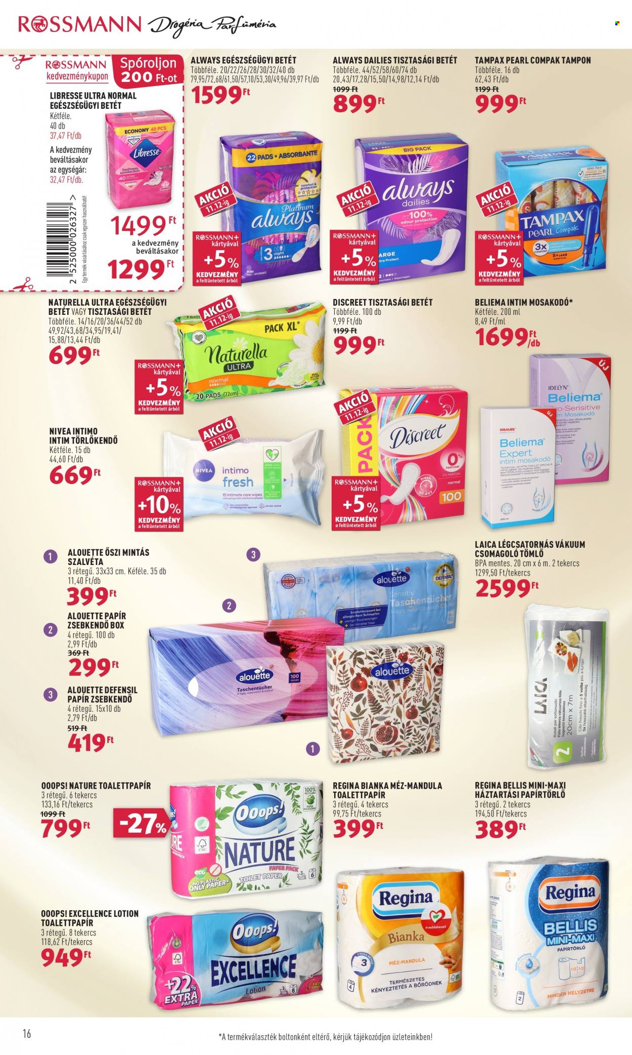 Rossmann akciós újságok - 2021.11.01 - 2021.11.05. Oldal 16