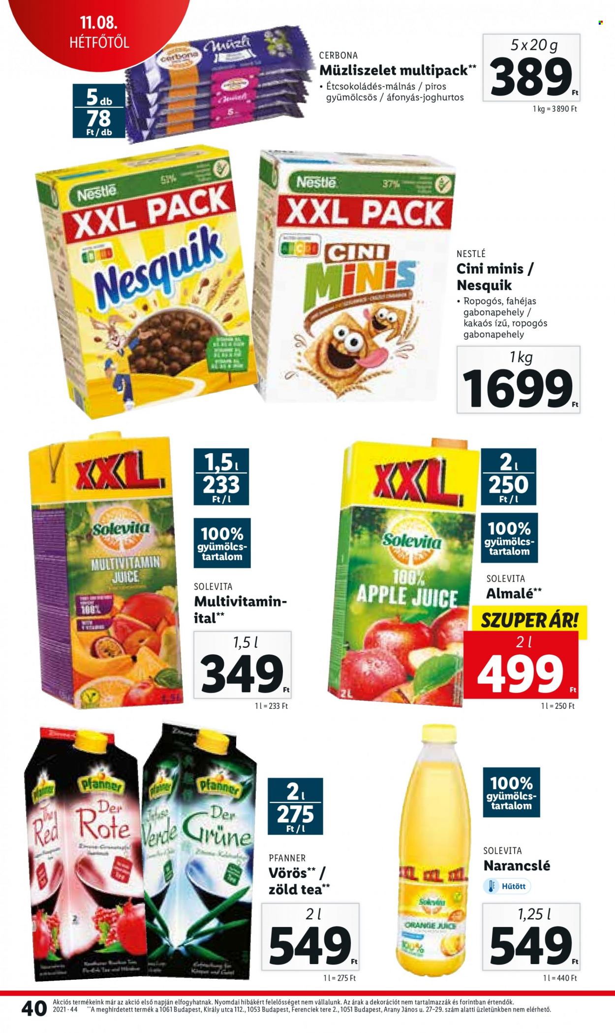 Lidl akciós újságok - 2021.11.04 - 2021.11.10. Oldal 40