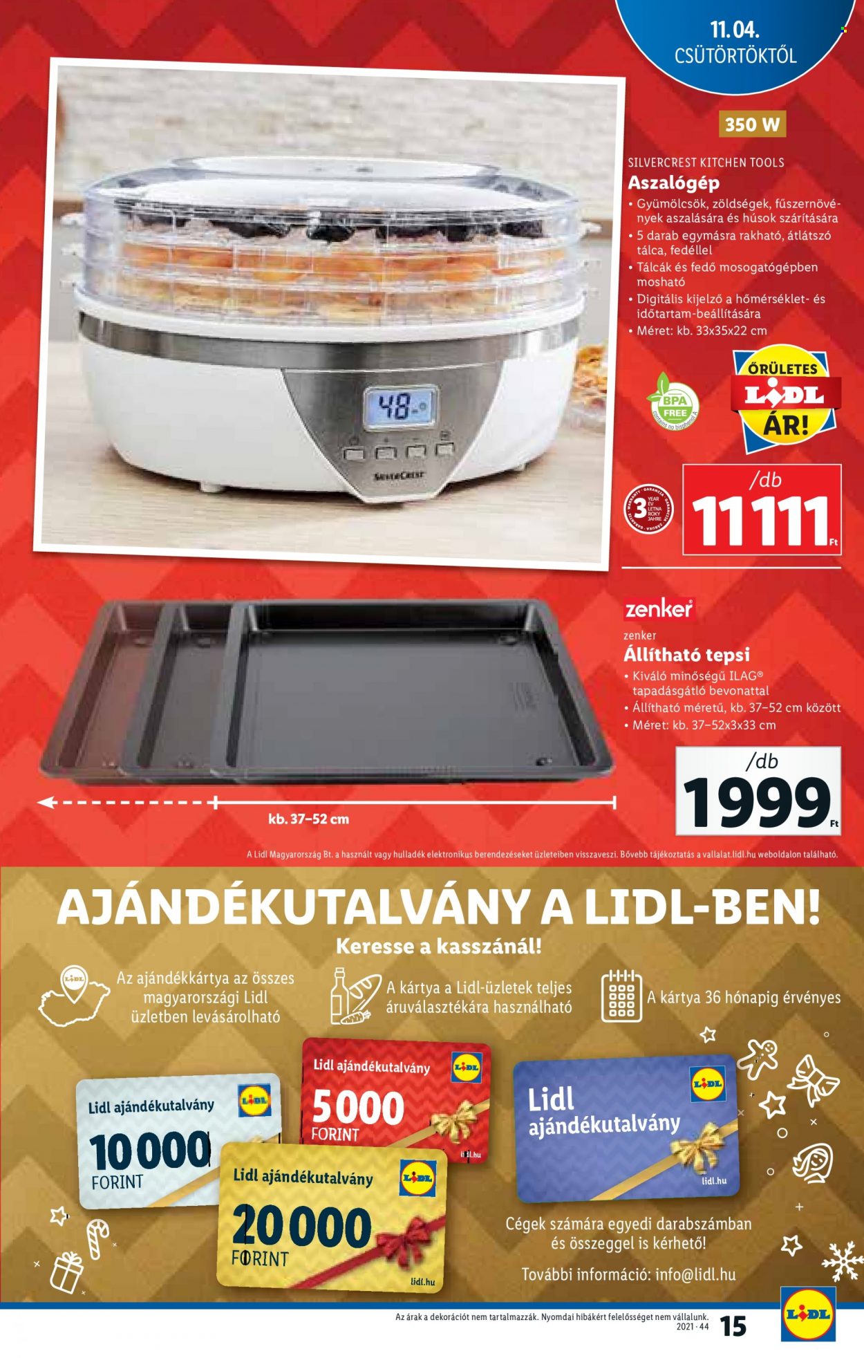 Lidl akciós újságok. Oldal 15