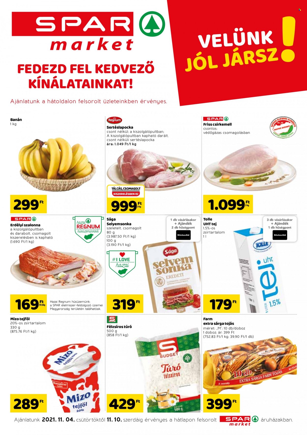 SPAR market akciós újságok - 2021.11.04 - 2021.11.10. Oldal 1