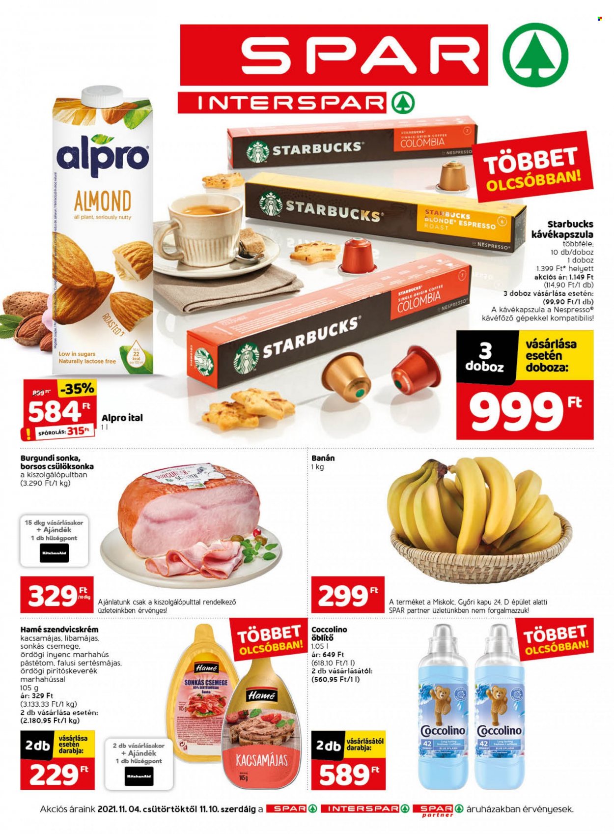 SPAR akciós újságok - 2021.11.04 - 2021.11.10. Oldal 1