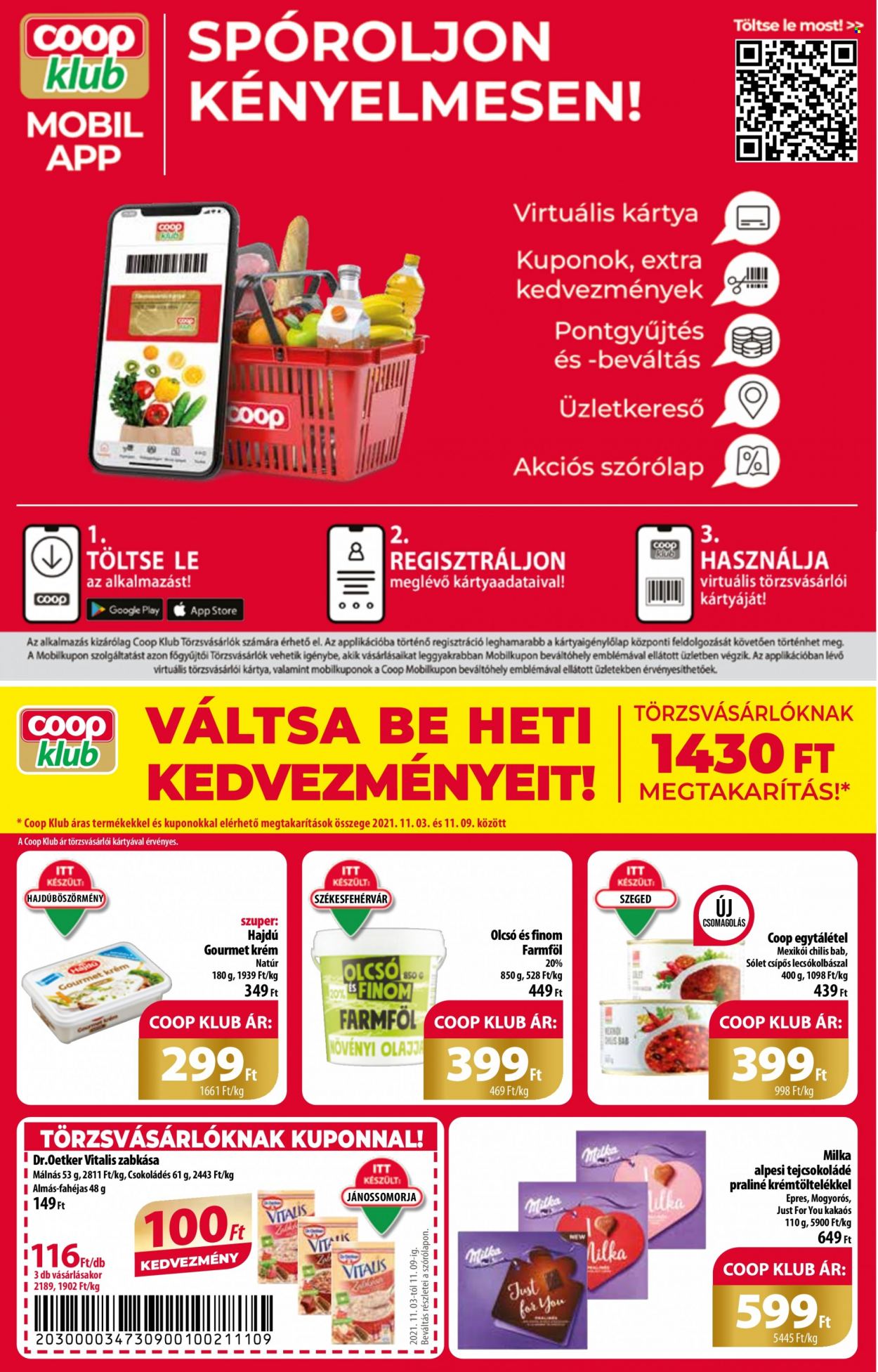 Coop akciós újságok - 2021.11.03 - 2021.11.09. Oldal 11