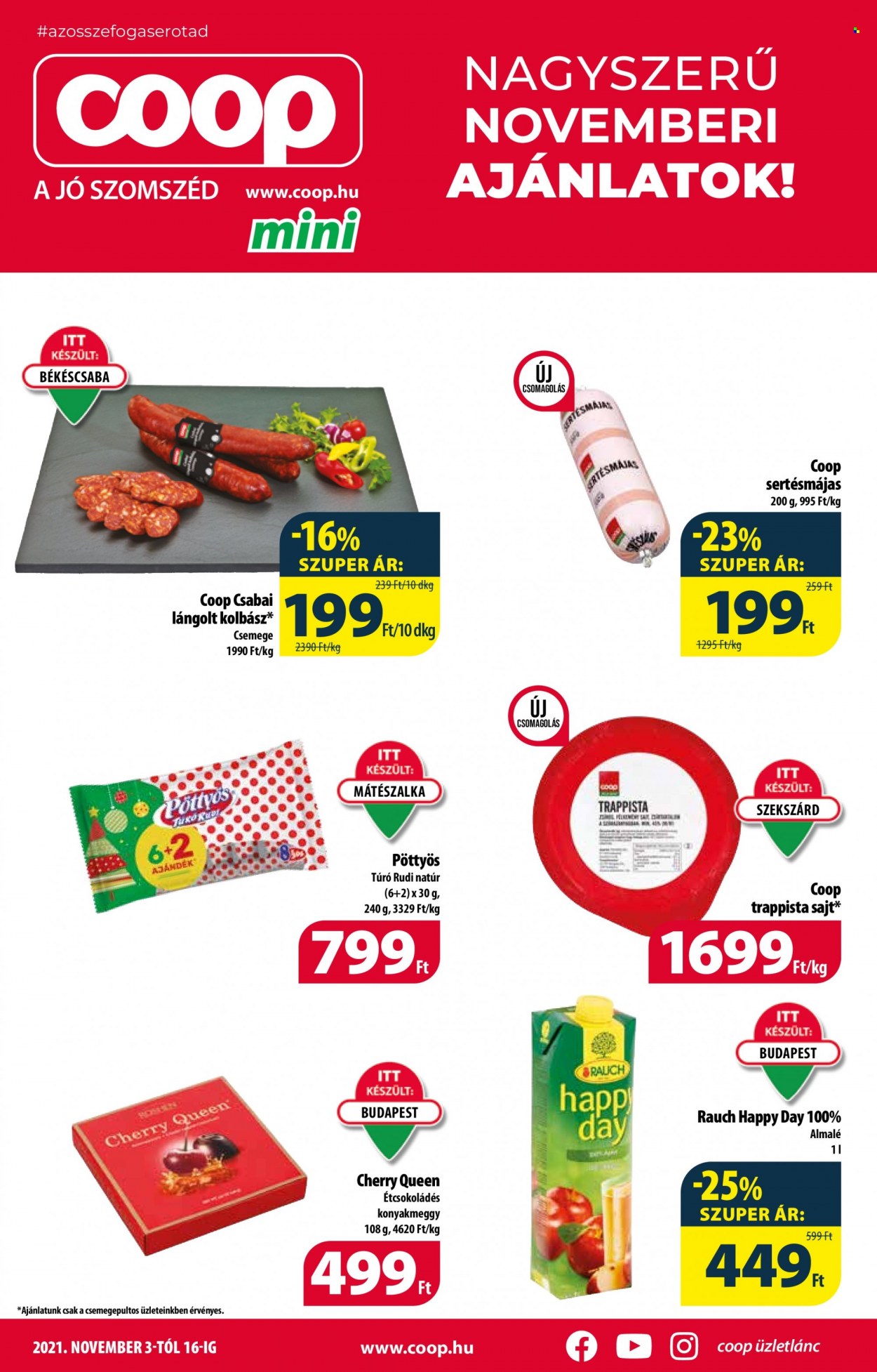 Coop akciós újságok - 2021.11.03 - 2021.11.16. Oldal 1