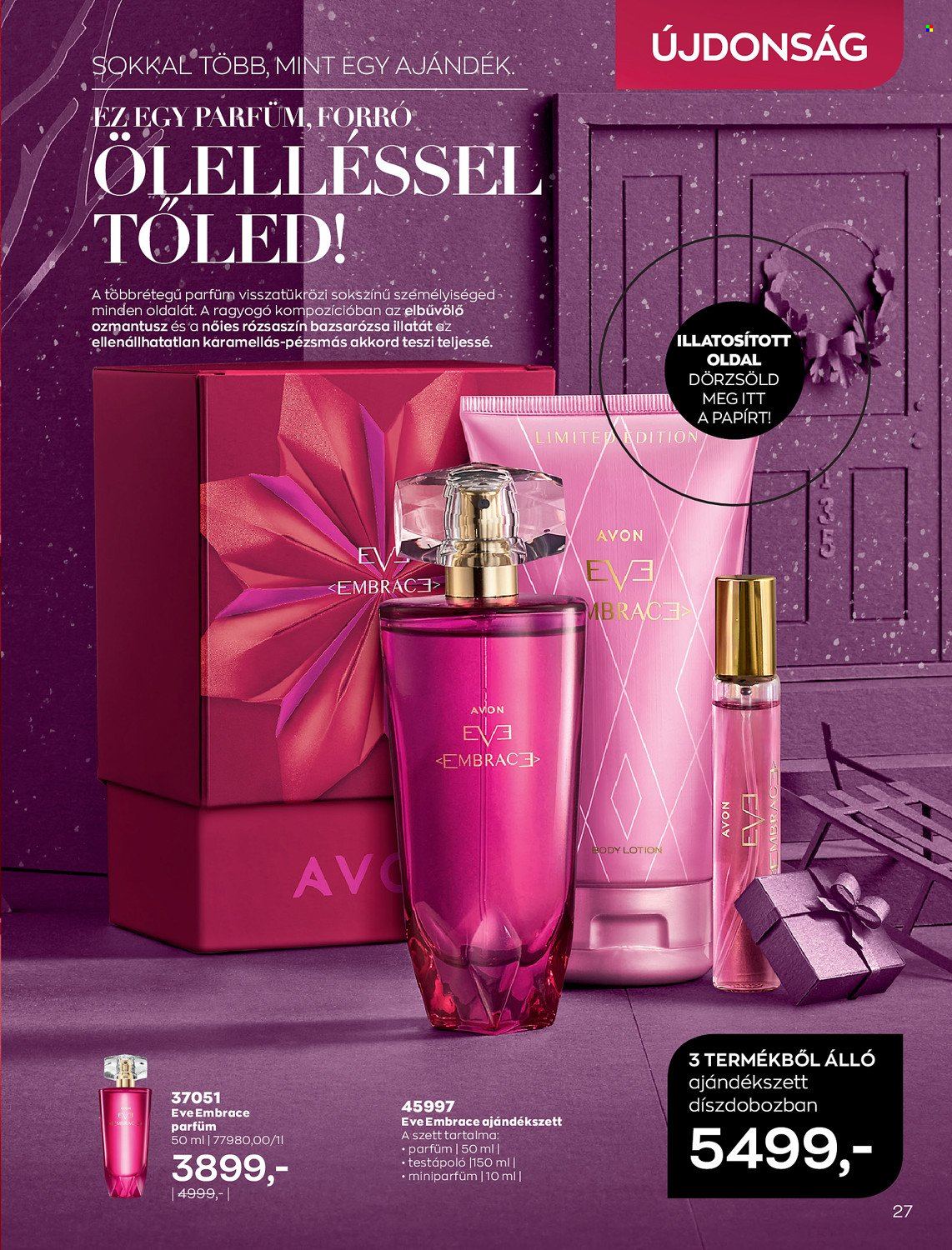 thumbnail - Avon akciós újsága  - 2021.11.01 - 2021.11.30 - Akciós termékek - Avon, testápoló, parfüm, miniparfüm, ajándékszett.  29. Oldal