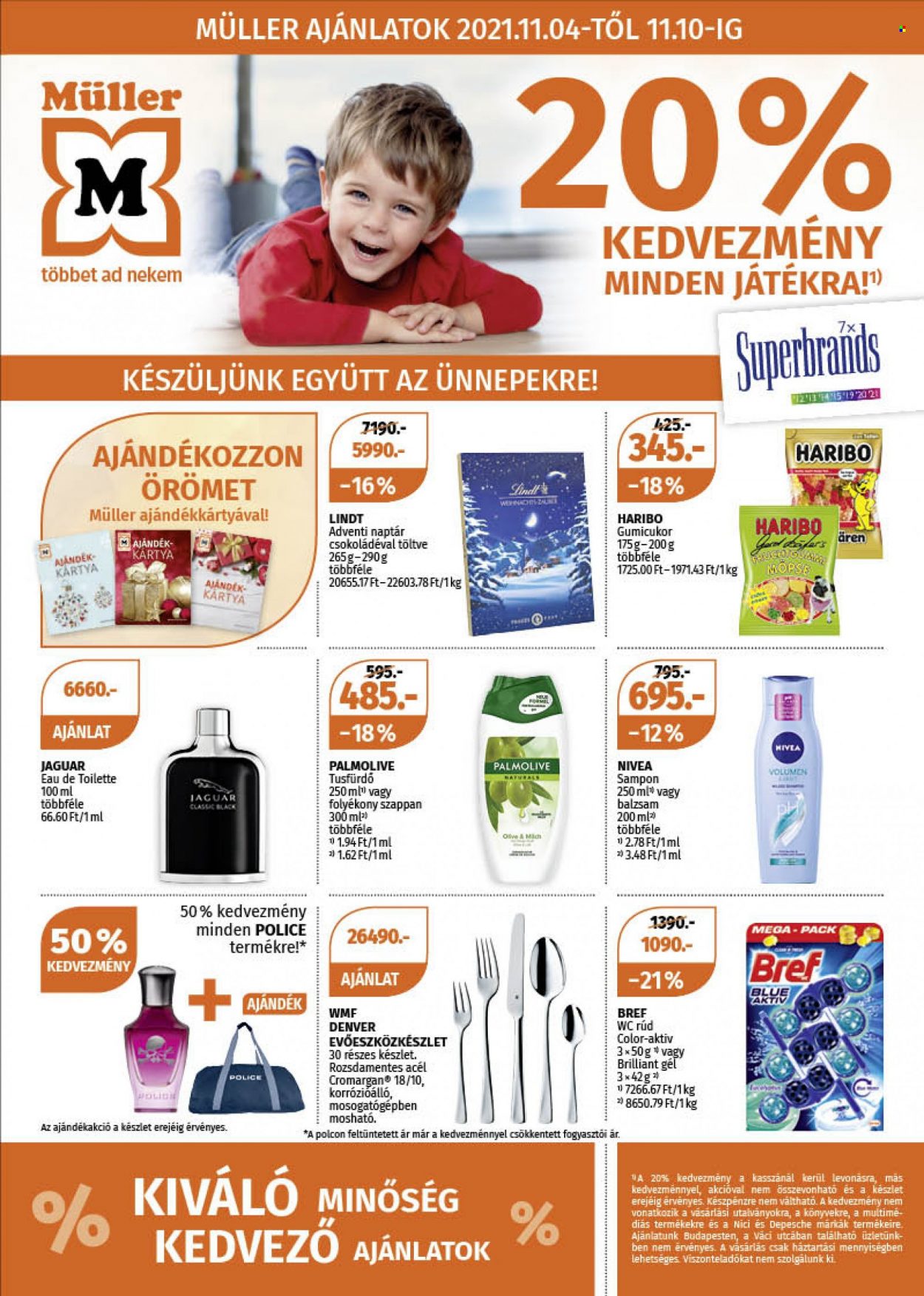Müller akciós újságok - 2021.11.04 - 2021.11.10. Oldal 1
