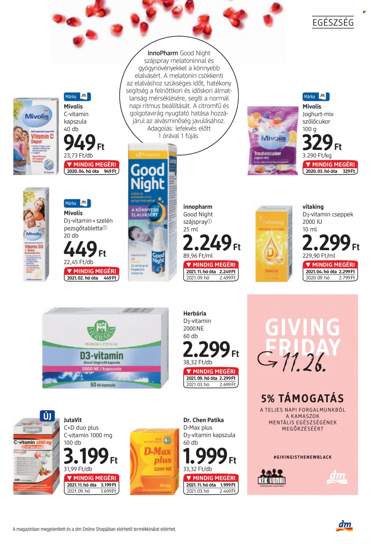 dm drogerie markt akciós újságok - 2021.11.04 - 2021.11.30. Oldal 21