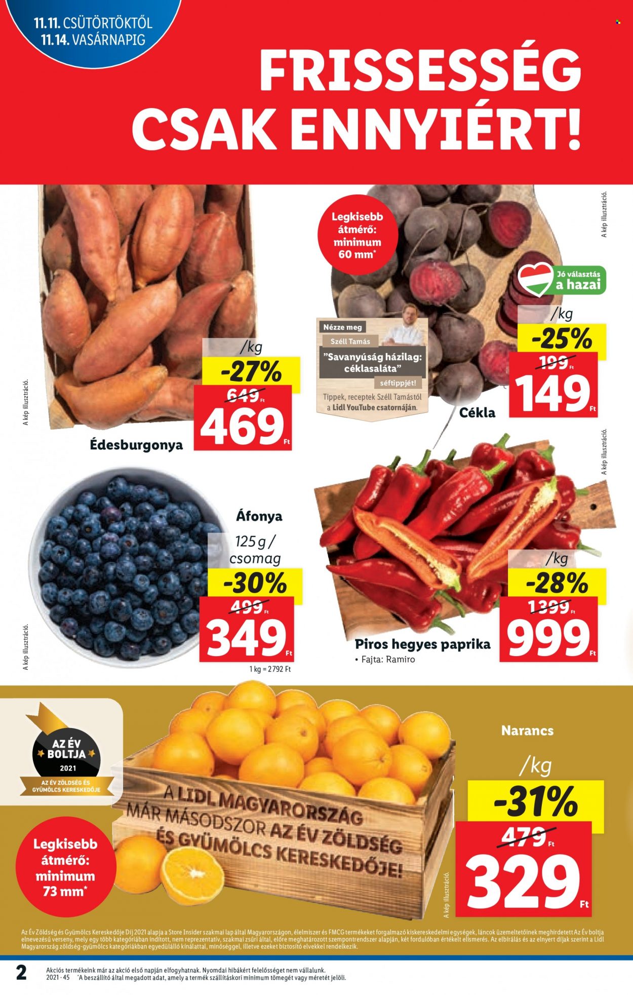 Lidl akciós újságok - 2021.11.11 - 2021.11.17. Oldal 2