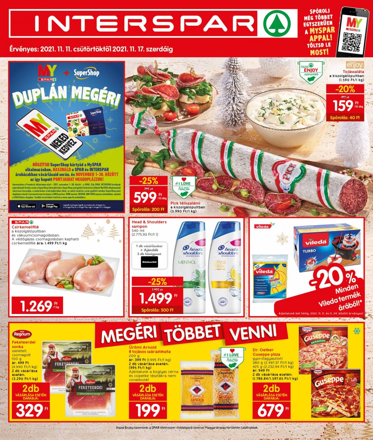 INTERSPAR akciós újságok - 2021.11.11 - 2021.11.17. Oldal 1