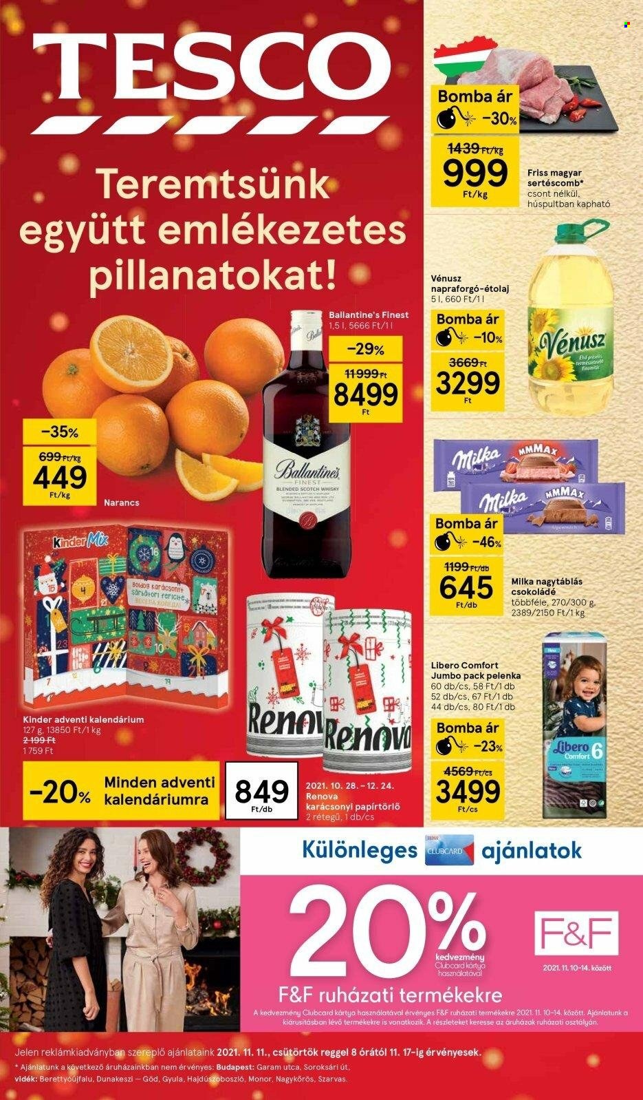 TESCO akciós újságok - 2021.11.11 - 2021.11.17. Oldal 1