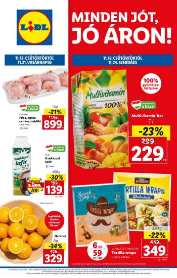 Újság Lidl - 2021.11.18 - 2021.11.24.