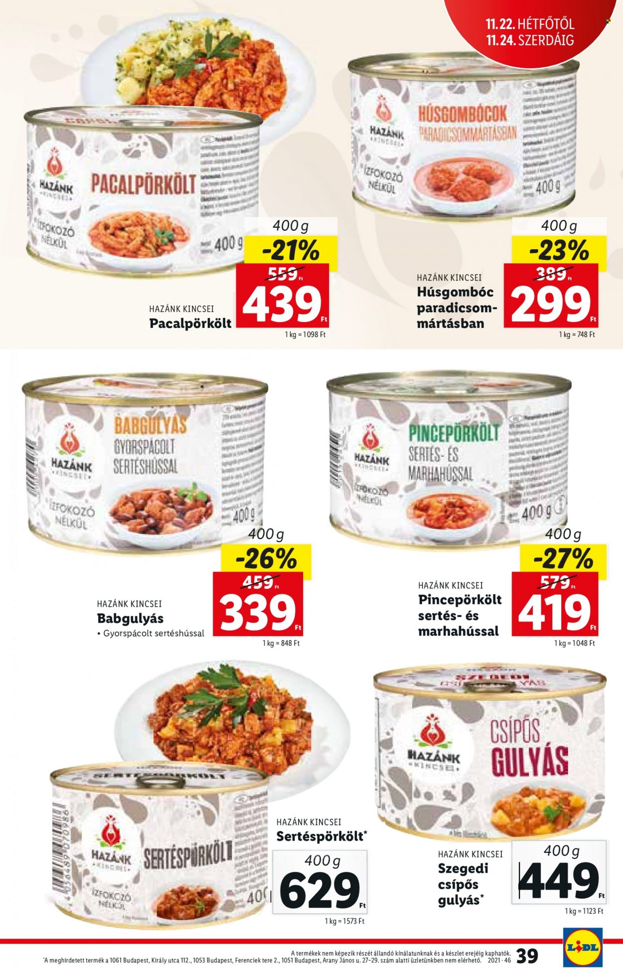 Lidl akciós újságok - 2021.11.18 - 2021.11.24. Oldal 39