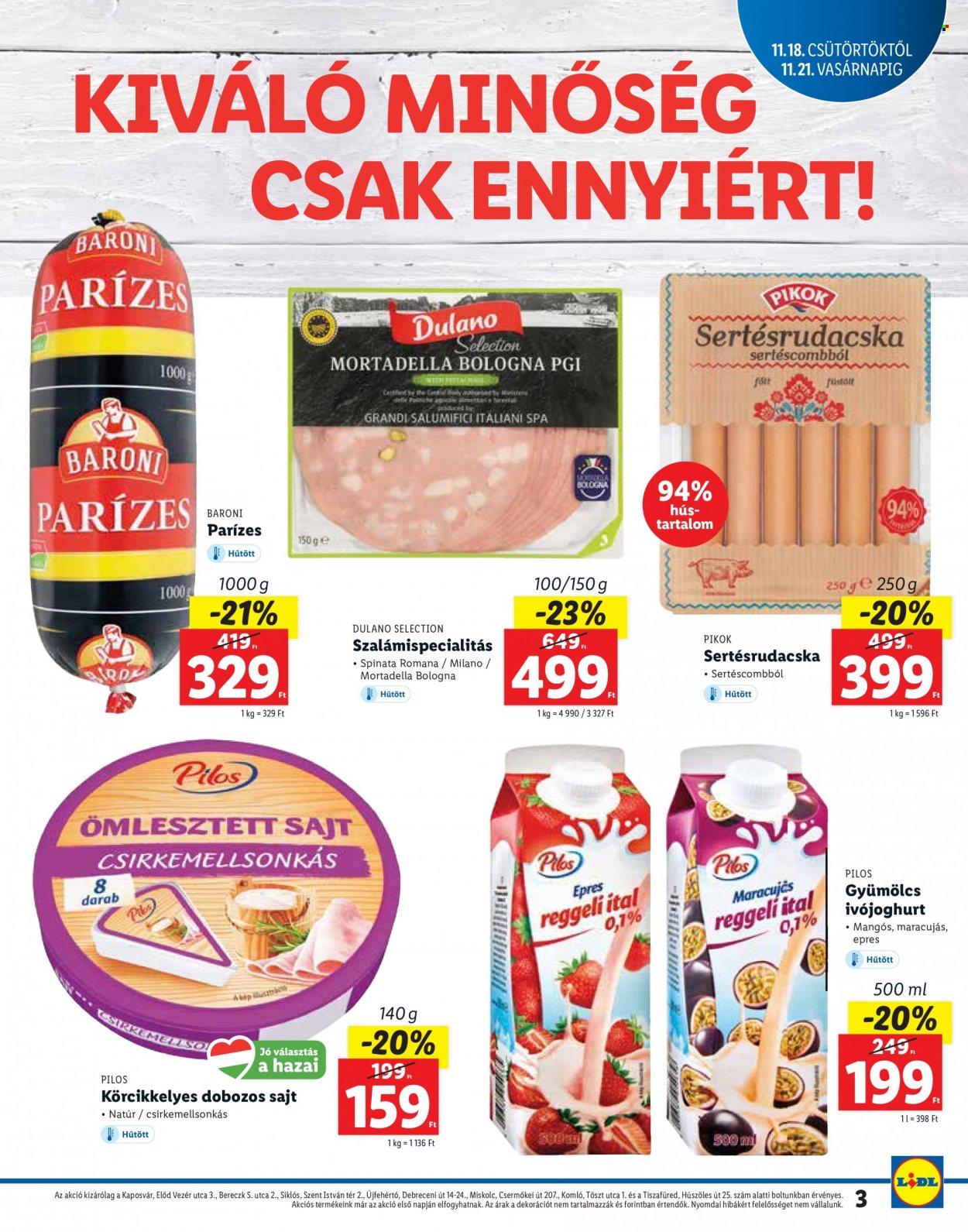 Lidl akciós újságok - 2021.11.18 - 2021.11.21. Oldal 3