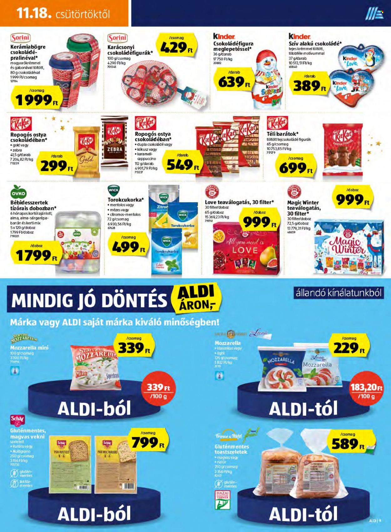 Aldi akciós újságok - 2021.11.18 - 2021.11.24. Oldal 9