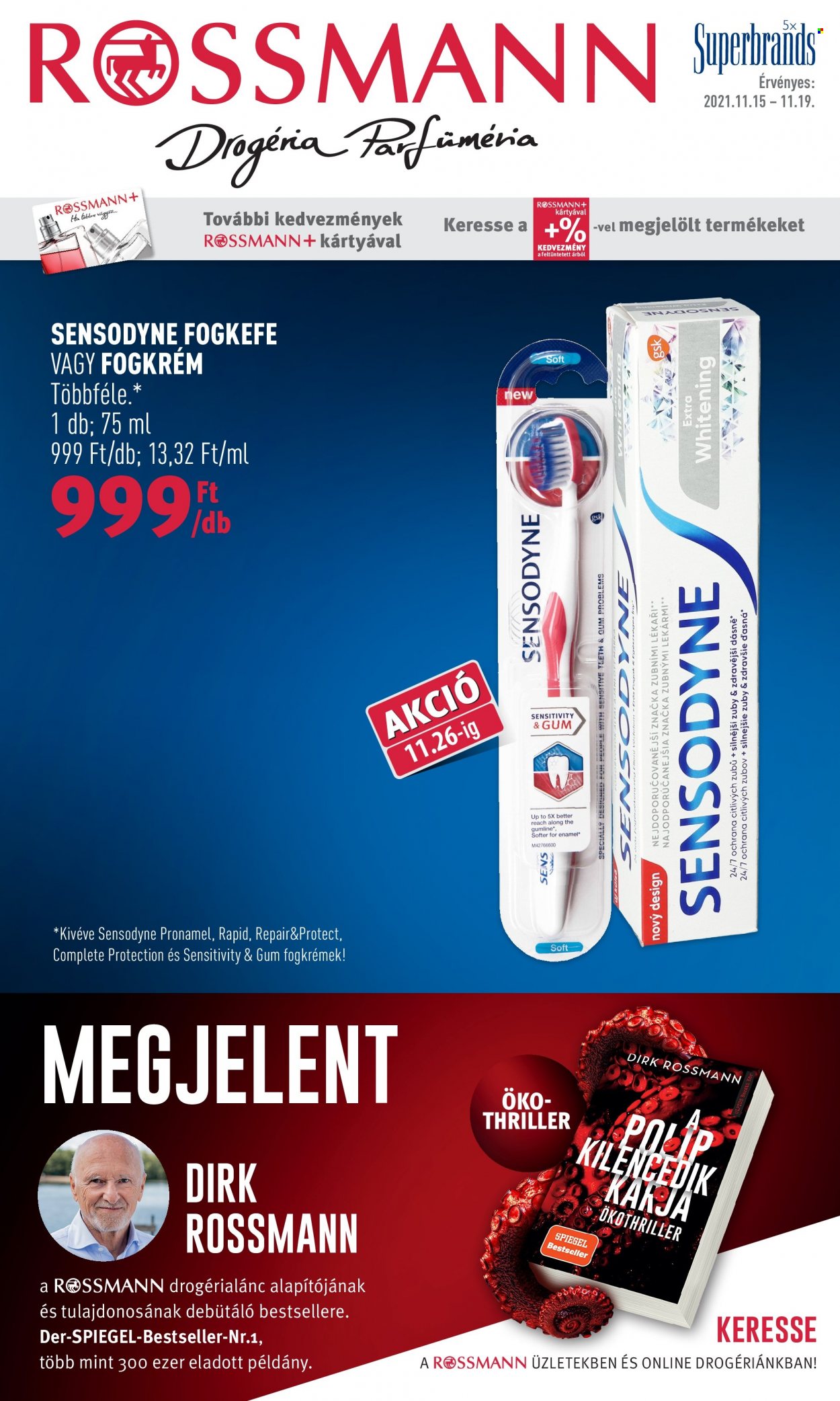 Rossmann akciós újságok - 2021.11.15 - 2021.11.19. Oldal 1