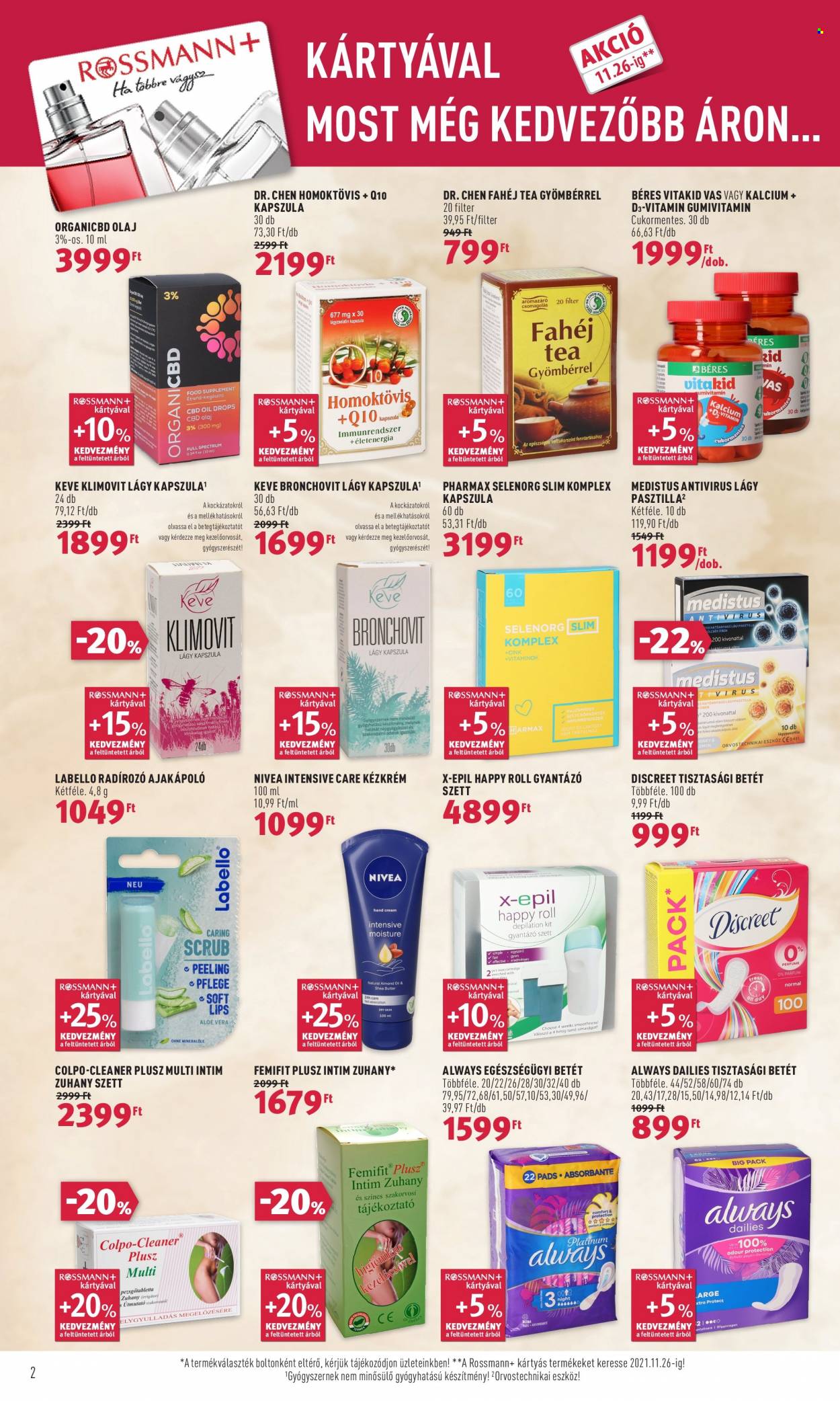 Rossmann akciós újságok - 2021.11.15 - 2021.11.19. Oldal 2