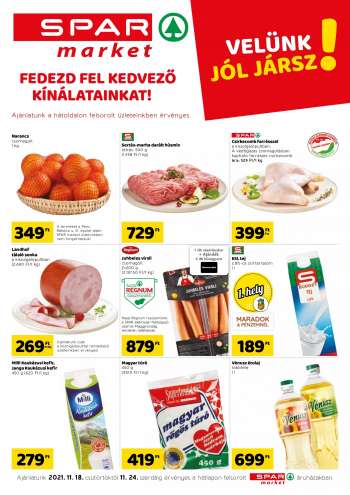 Újság SPAR market - 2021.11.18 - 2021.11.24.