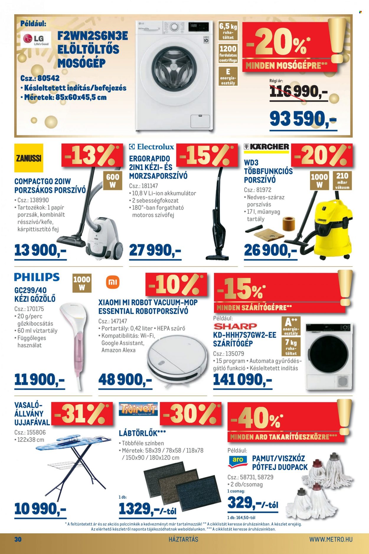 Metro akciós újságok - 2021.11.17 - 2021.11.30. Oldal 30