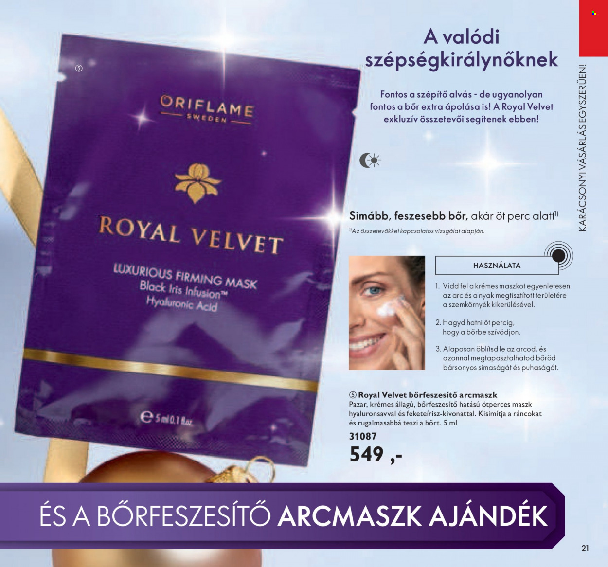 Oriflame akciós újságok - 2021.11.16 - 2021.12.07. Oldal 21