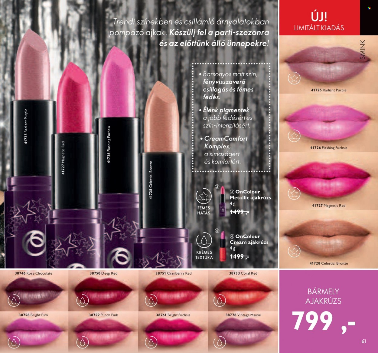 Oriflame akciós újságok - 2021.11.16 - 2021.12.07. Oldal 61