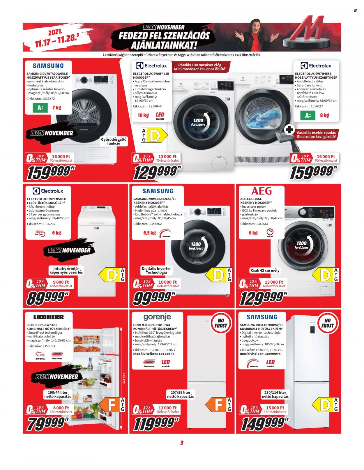 MediaMarkt akciós újságok - 2021.11.17 - 2021.11.28. Oldal 3
