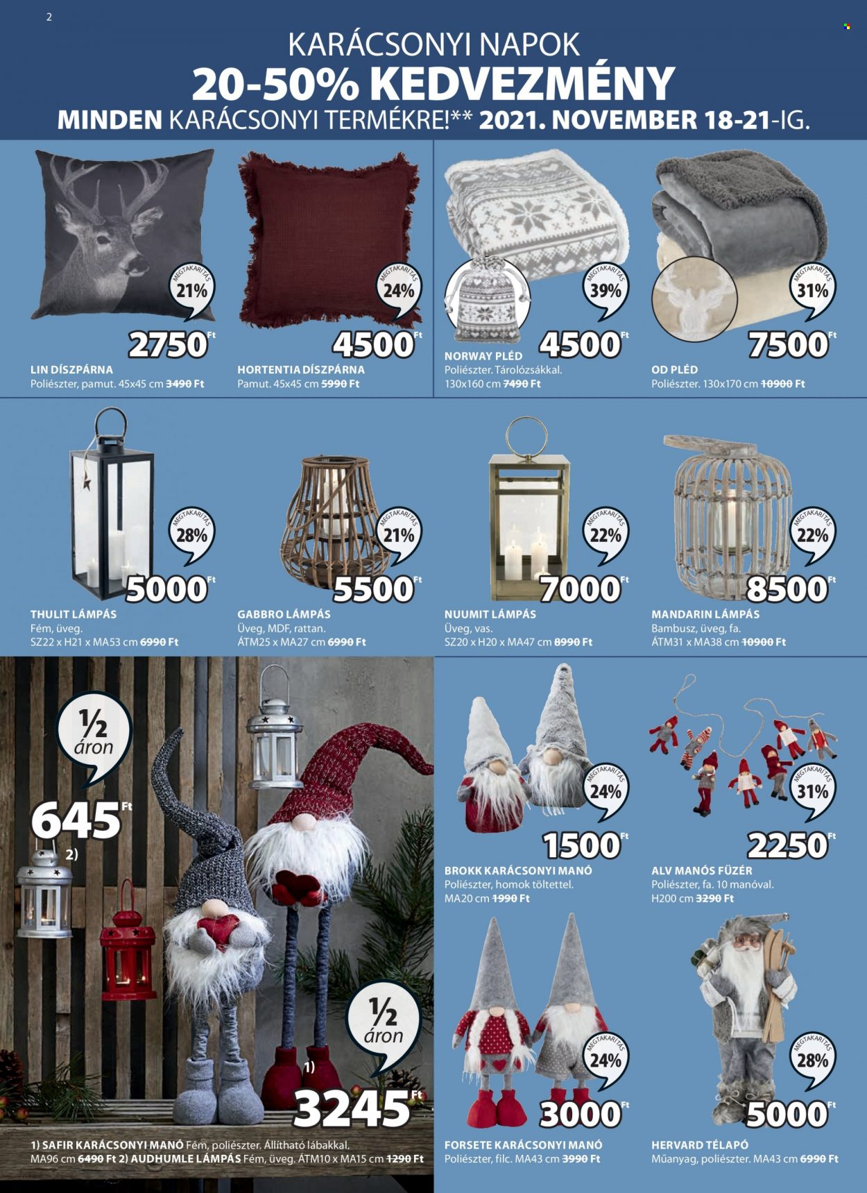 JYSK akciós újságok - 2021.11.18 - 2021.12.01. Oldal 2