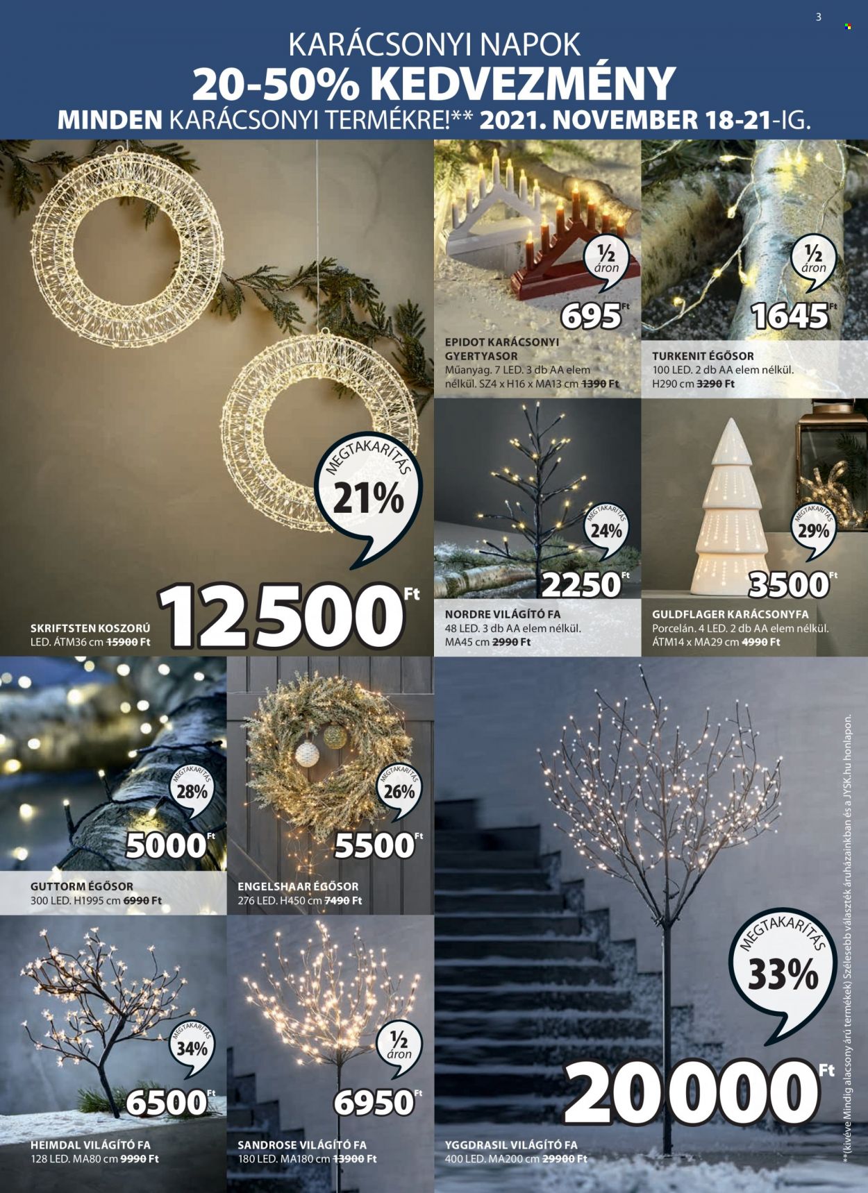 JYSK akciós újságok - 2021.11.18 - 2021.12.01. Oldal 3