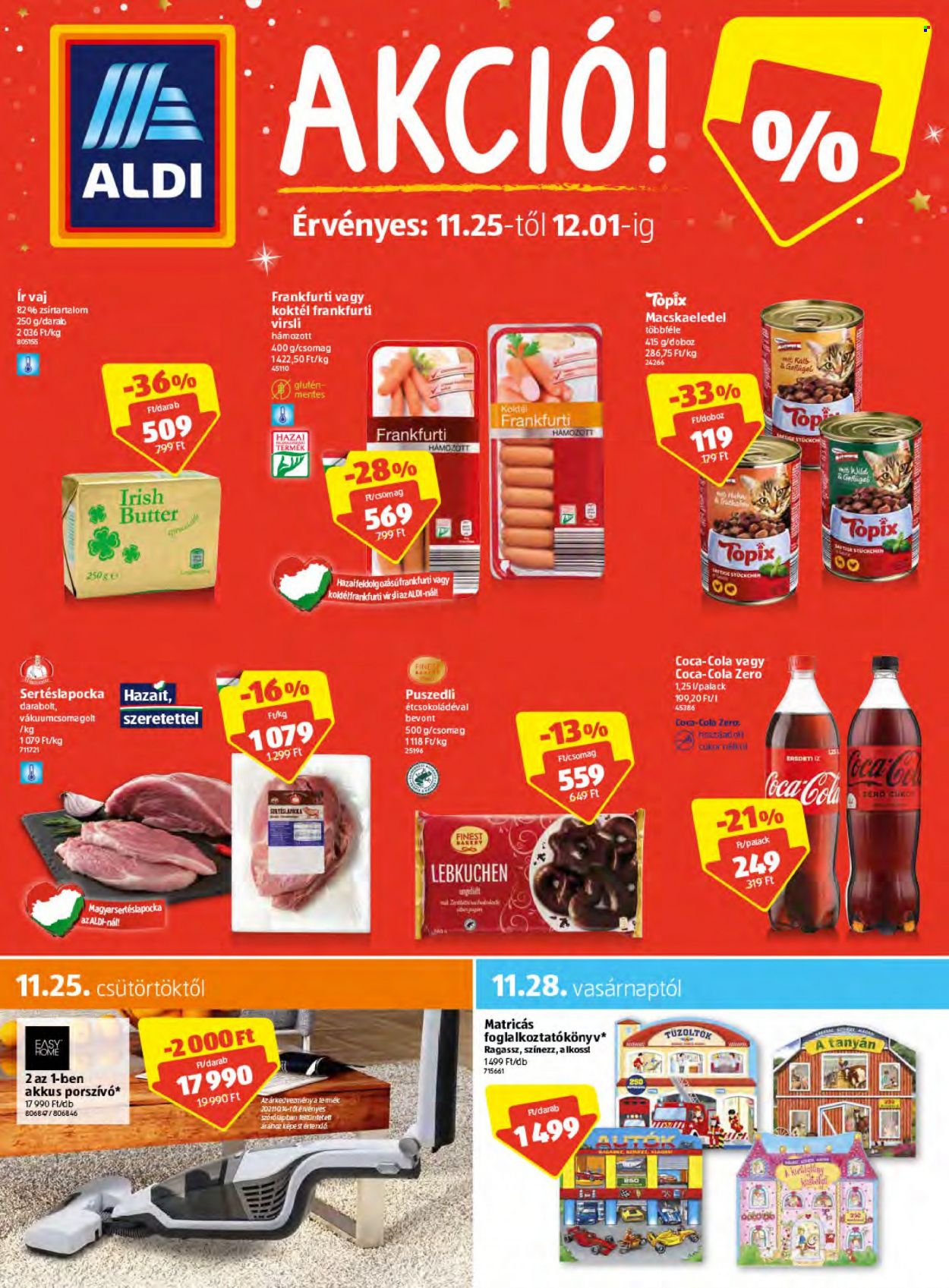 Aldi akciós újságok - 2021.11.25 - 2021.12.01. Oldal 1