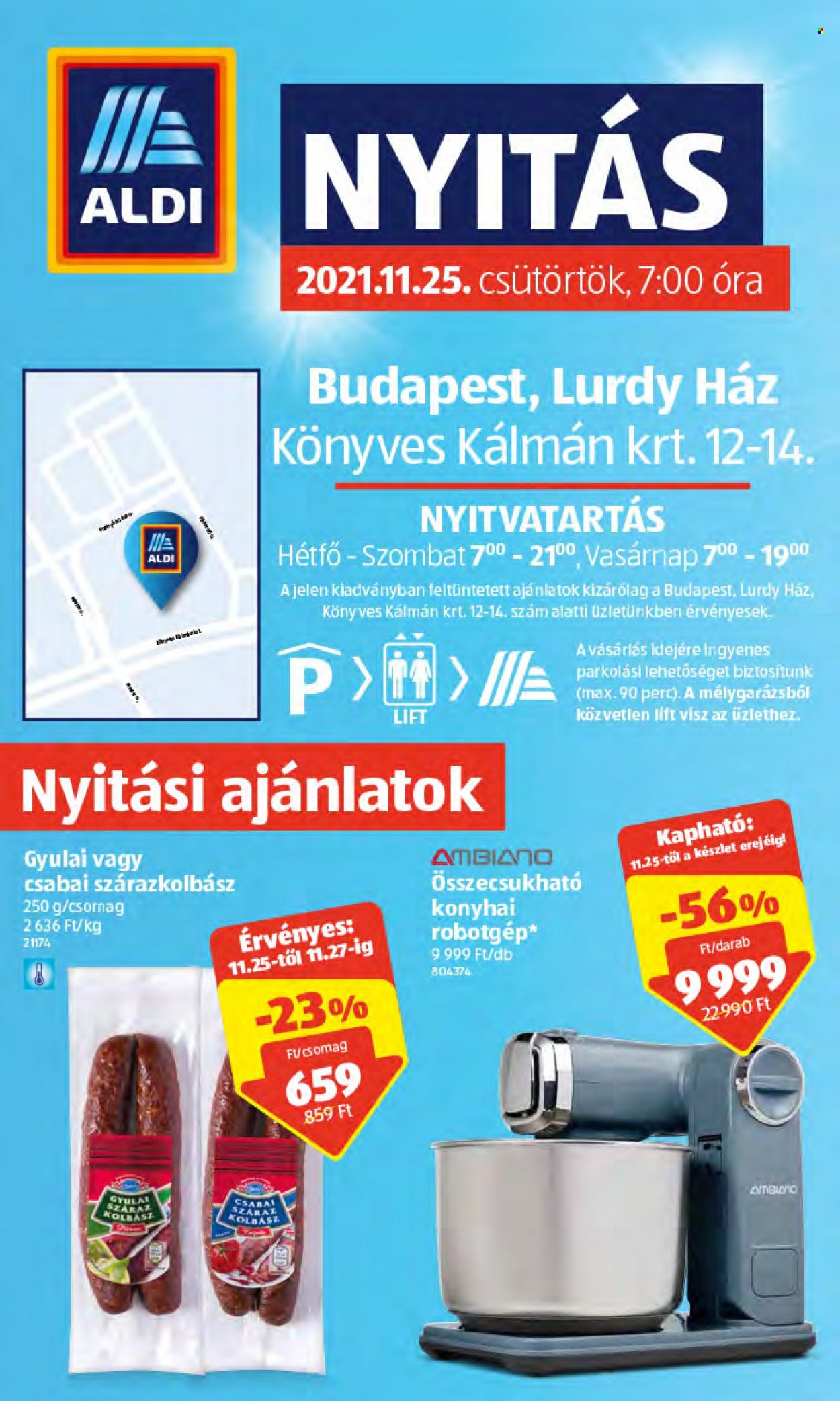 Aldi akciós újságok - 2021.11.25 - 2021.11.27. Oldal 1