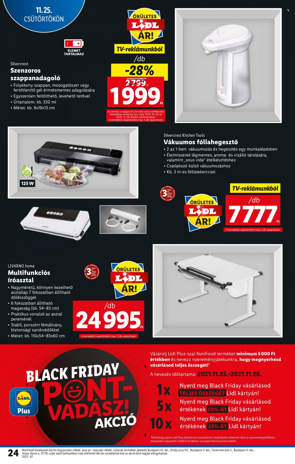Lidl akciós újságok - 2021.11.25 - 2021.12.01. Oldal 24