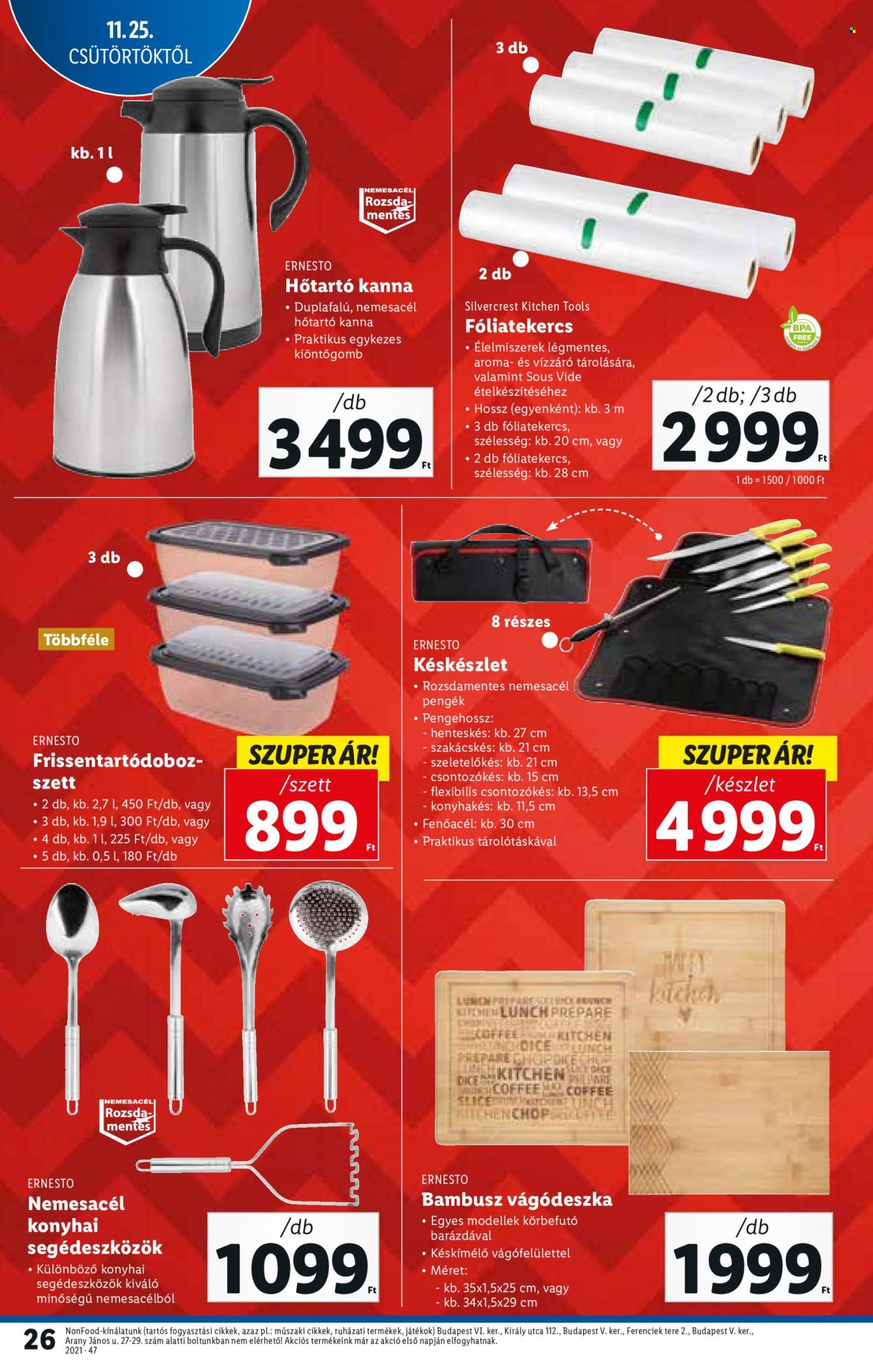 Lidl akciós újságok - 2021.11.25 - 2021.12.01. Oldal 26