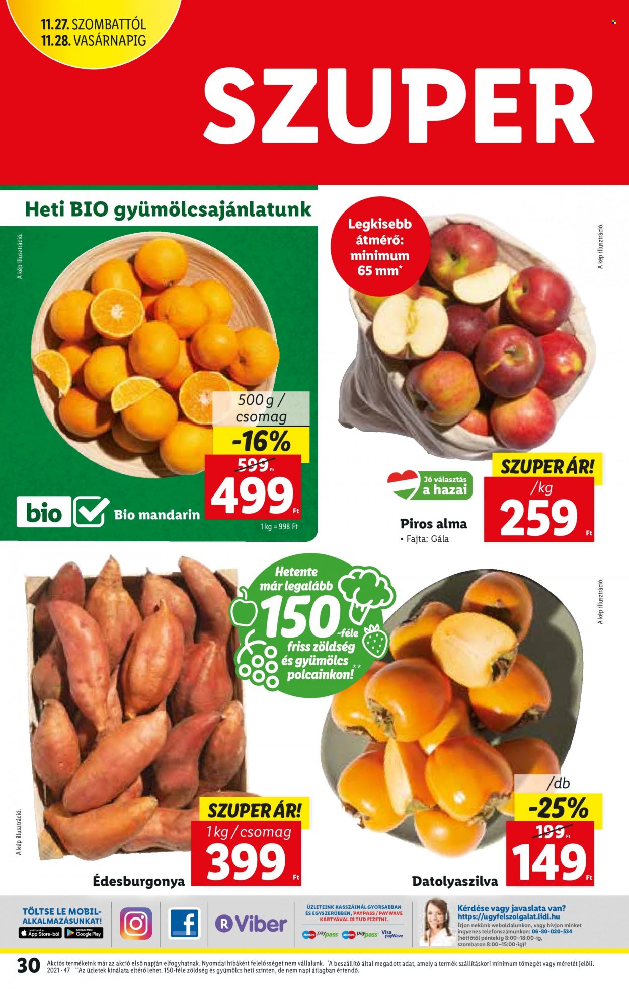 Lidl akciós újságok - 2021.11.25 - 2021.12.01. Oldal 30
