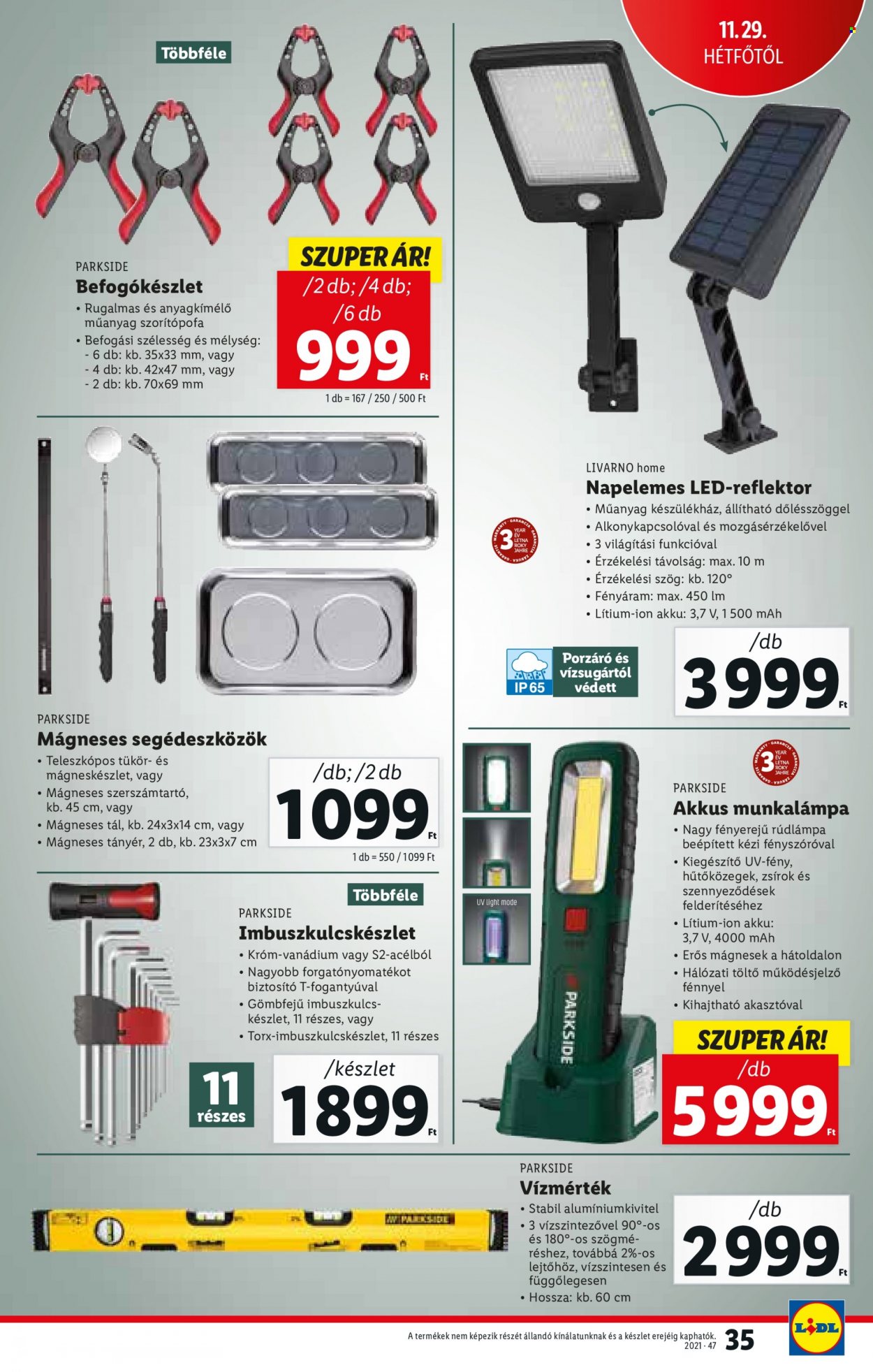 Lidl akciós újságok - 2021.11.25 - 2021.12.01. Oldal 35