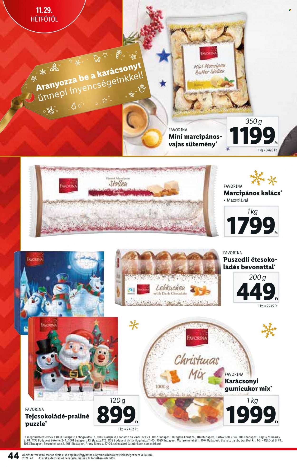 Lidl akciós újságok - 2021.11.25 - 2021.12.01. Oldal 44
