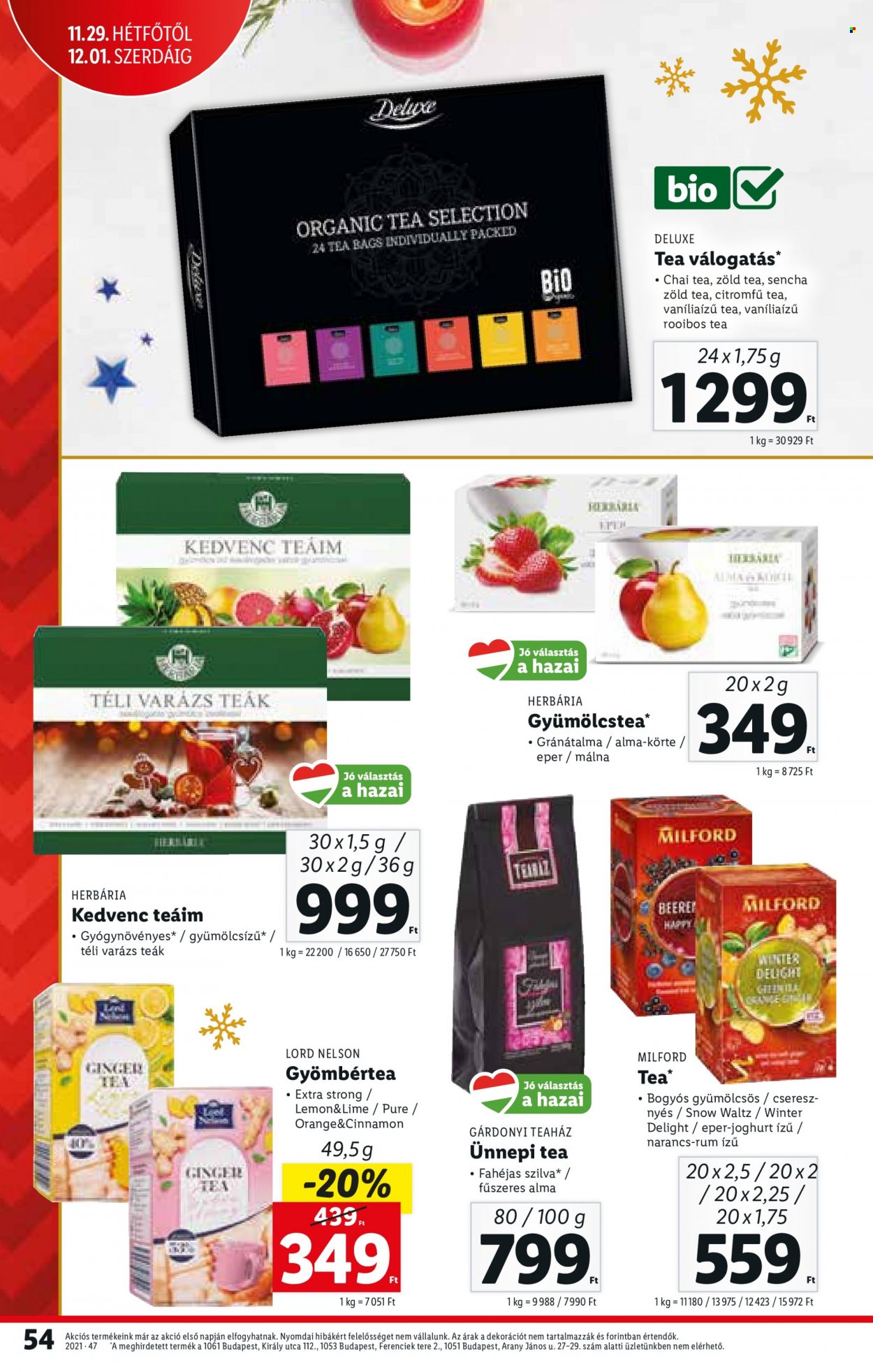 Lidl akciós újságok - 2021.11.25 - 2021.12.01. Oldal 54