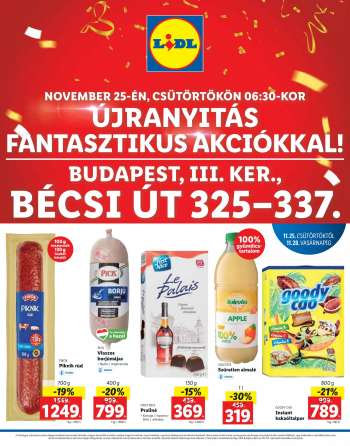 Újság Lidl - 2021.11.25 - 2021.11.28.