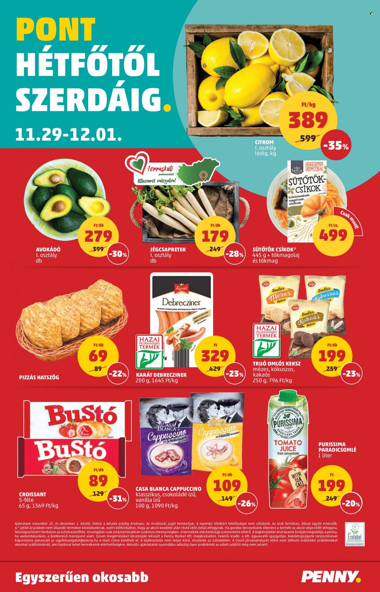 Penny Market akciós újságok - 2021.11.25 - 2021.12.01. Oldal 20