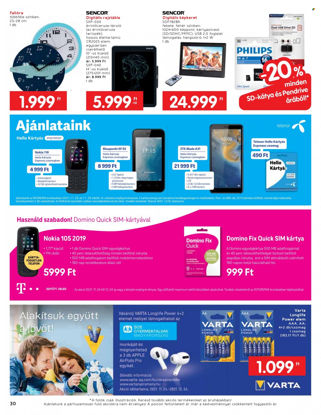 INTERSPAR akciós újságok - 2021.11.24 - 2021.12.24. Oldal 30